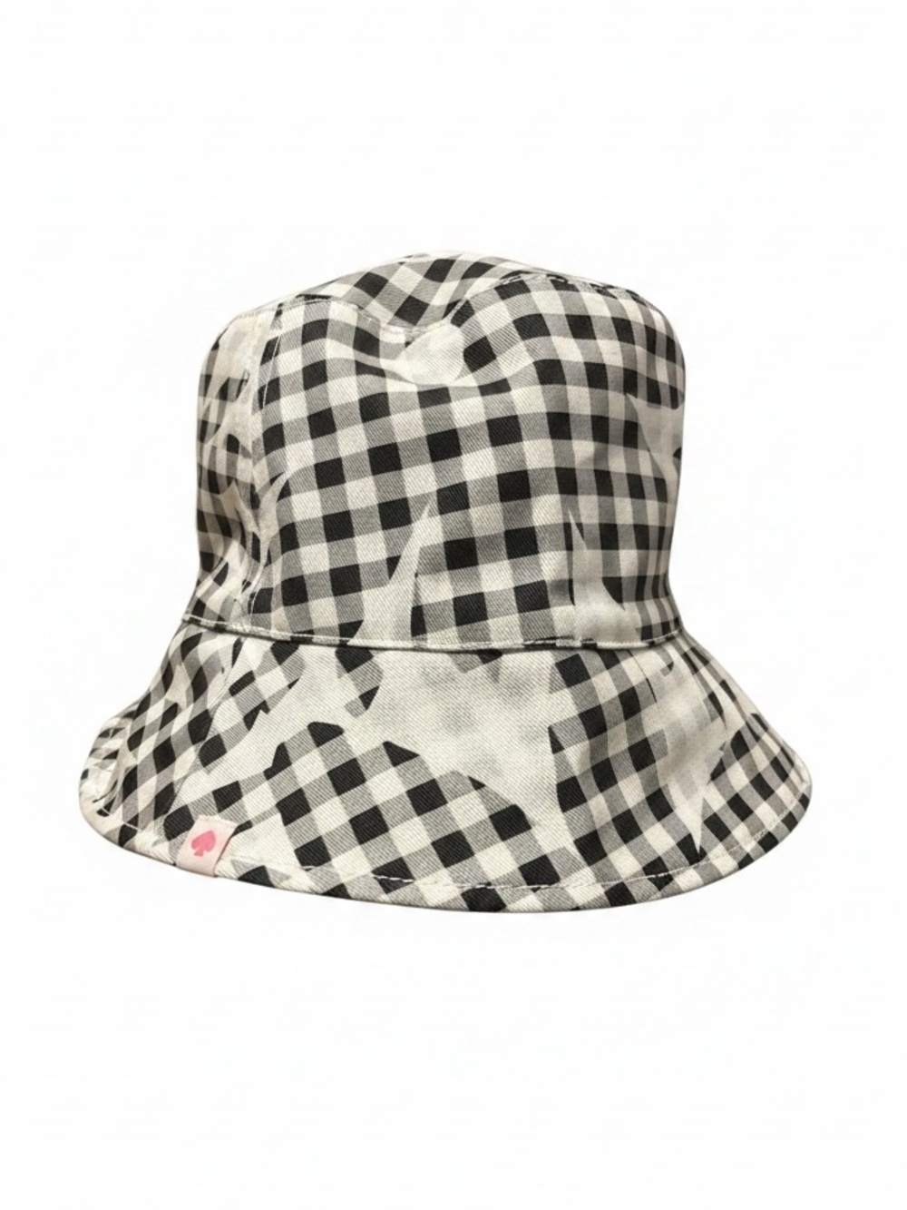 Kate Spade Black & White Gingham Bucket Hat NWT